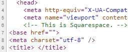 Squarespace in code